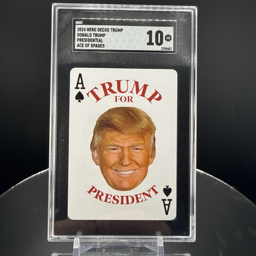 Hero Decks Donald Trump Presidential Ace of Clubs Playing Card SGC 10